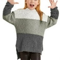 thumbnail image 3 of Color Block Children Autumn Winter Kids Knit Sweater, 3 of 3