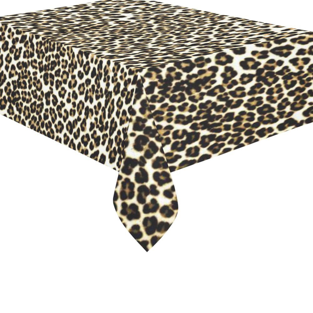 INTERESTPRINT Animal Skins Tablecloth for Farmhouse Tabletop Decoration 60 x 84 Inch