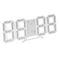 thumbnail image 2 of Reloj de escritorio digital LED, reloj moderno con luz , relojes de pared para , reloj despertador de escritorio ajustable con brillo para W_Blanco BLESIY Reloj de pared digital 3D, 2 of 8