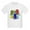 White, variant on - Dinosaur Easter Eggs Kids Light T Shirt - Light Classic Kids Graphic, Short Sleeve T-Shirt, Sizes XS-XL