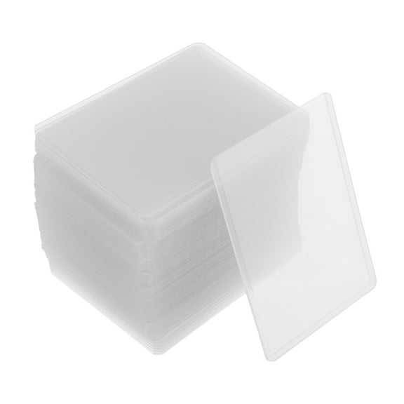 WORGEOUS 50pcs Hard Plastic Card Holder Sleeves for Baseball Cards, Thick Trading Card Sleeves, Display and Protection