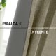 thumbnail image 3 of Lino Cortinas Blackout con Aislamiento Térmico, 100% Blackout y Ojal Superior Cortina para Recámara y Ventana de Sala, Capa Trasera de Revestimiento Gris, 2 Paneles, 140 x 305 cm, Natural, 3 of 13