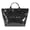 Black, variant on Fashionable PVC and Kraft Paper Bag with Trendy Letter Print Top Handle Bags Spacious Handbag for Everyday Use