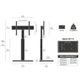 FITUEYES Swivel TV Stand with Mount, Corner Floor TV Stand for 32 39 42