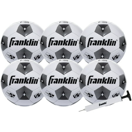 UPC: 0025725357246 | Franklin Sports Comp 100 6-Pack of Soccerballs and Pump