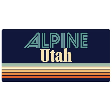 

Alpine Utah 5 x 2.5-Inch Fridge Magnet Retro Design
