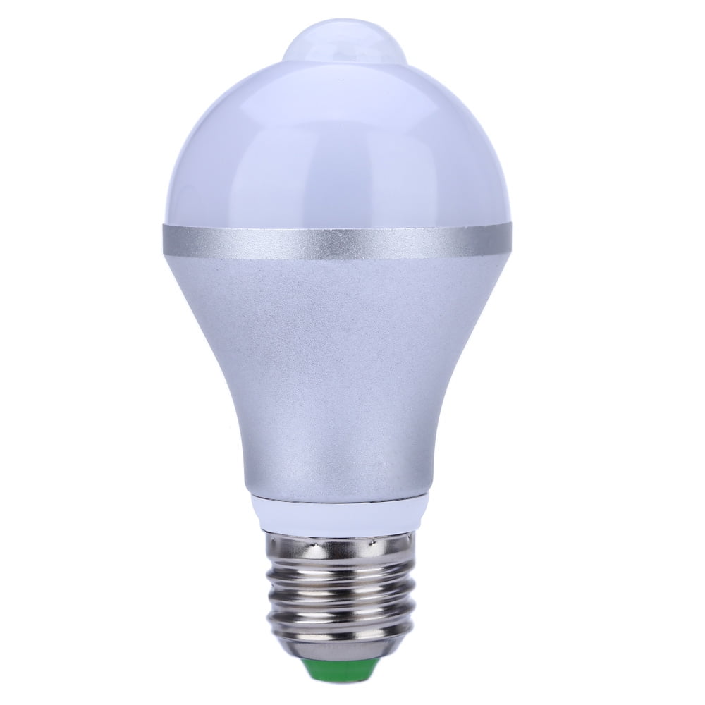 E27 7W 14 LED Light Bulb with PIR Motion Sensor, Warm