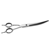 Raindrops Animal Grooming Scissors Silver Stainless Steel with Smooth Cutting Edge and Ergonomic Grip
