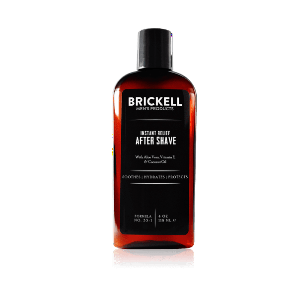 Brickell Men's Instant Relief Aftershave for Men, Natural and Organic
