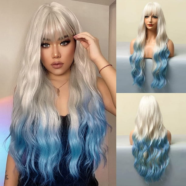 Light blue hotsell wig ombre