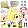 Fujifilm Instax Mini 8 Camera Yellow + MASSIVE BUNDLE for Fujifilm instax mini 8 camera Includes: Instant camera + Instax mini 8 instant films 10 pack (Candy Pop Style)+ instax mini 8 Accessories