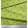 thumbnail image 3 of Soimoi Modal Satin Fabric Flamingo & Moroccan Damask Print Fabric by Yard 42 Inch Wide, 3 of 3