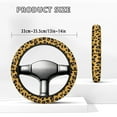 thumbnail image 5 of ZUXONGSY Leopard Print Golf Cart Steering Wheel Covers Universal Car Wheel Cover Machine Washable Steering Wheel Dust Cover Warm in Winter Cool in Summer Auto Accessories for Club Car Golf Cart, 5 of 7