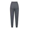 thumbnail image 3 of Pantalones de chándal para mujer, cintura elástica, con cordones, bolsillos con cordón, pantalones d Abanopi Gris/Extragrande, 3 of 7