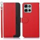 thumbnail image 1 of KHAZNEH For Motorola Moto G75 5G Case RFID Blocking Wallet PU Leather Phone Cover - Black, 1 of 5