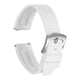 thumbnail image 1 of Correas de Reloj Uxcell 20mm Correa de Caucho de Liberación Rápida Correa Blanca Hebilla Plateada, 1 of 7