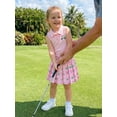 thumbnail image 6 of BemeyourBBs Toddler Baby Girls Summer Clothes Little Baby Girl Golf Outfit Sleeveless Golf Cart Embroidery Vest Tank Tops with Pleated Skirt 2Pcs Set, 6 of 9