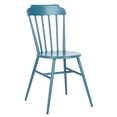 thumbnail image 4 of SAFAVIEH Broderick Outdoor Patio Side Chair, Matte Navy Blue, Set of 2, 4 of 11
