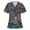 Green, variant on Kayannuo Print Nursing Uniforms Scrub for Women Women Short Sleeve V-neck Tops Working Uniform Blouse