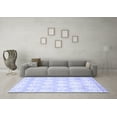 thumbnail image 3 of Ahgly Company Machine Washable Indoor Rectangle Abstract Blue Contemporary Area Rugs, 3' x 5', 3 of 4