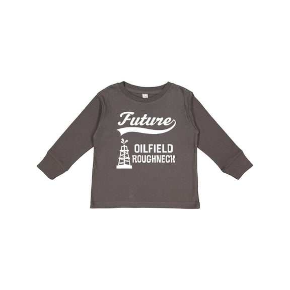 Inktastic Future Oilfield Roughneck Boys or Girls Long Sleeve Toddler T-Shirt