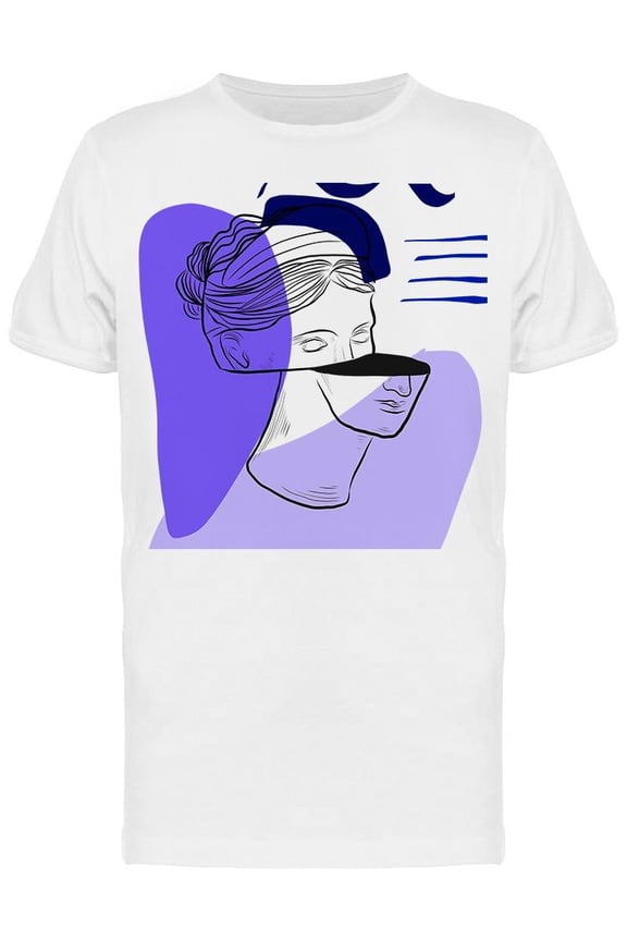 Divided Antique Statue T-Shirt Men -Image by Shutterstock, Male XX-Large