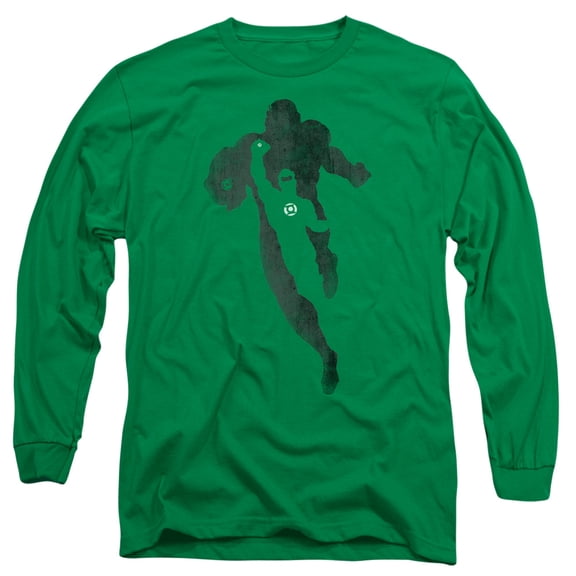 Dc Lantern Knockout Long Sleeve Adult 18/1 T-Shirt  Kelly Green