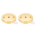 thumbnail image 5 of Uxcell 120mm 4.7inch Light Canopy Kit Ceiling Pendant Plate Gold Tone 2 Pack, 5 of 5