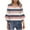 Navy, variant on Womens Tops Petal Sleeve Printed 3/4 Sleeve V-Neck Casual Blouse Tops Black M,Tops for Women