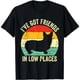 thumbnail image 1 of Playera de Mujer Corgi con Frase "Tengo Amigos en Lugares Bajos" - Estilo Pembroke Galés, 1 of 5