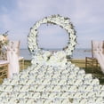 thumbnail image 2 of Flores para la Decoración Boda Lugar Arreglo de Flores de Seda Acabado, 52cm Simulación Floral para Pasillo Mesa Guía de la Carretera, Arreglos de Flores de Seda, 2 of 7