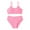 style-04 Pink, variant on Kogui Bathing Suit Girls Tankini Swimsuits for Girls 2 Piece Sport Prints High Waist Bikini Set Swimwear Girls Bathing Suit Size 7-8 (Black,7-8 Years)