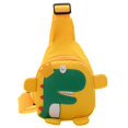 thumbnail image 1 of Mochila con dibujos de dinosaurios para bebé, bolsa cruzada de pecho para niño y niña, arnés de viaje, ajustable, animalesA yellow Fivean unisex, 1 of 2