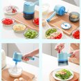 thumbnail image 4 of Procesador de alimentos eléctrico de mano batidor de huevos cuchillas duras altas picador de ajo inalámbrico cortador de verduras para carne y cebolla ANGGREK Otros, 4 of 8