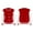 Red&Grey, variant on DPOIS Kids Boys Long Sleeve Stand Collar Button Closure School Uniform Outerwear Jacket Black 5-6