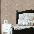 thumbnail image 2 of Peel and Stick Wallpaper Textured Beige Leaf Intricate Veins Curved Design Wall Mural 23.6in x 9.8ft Self Adhesive Removable Wall Paper Renter Friendly Wallpaper for Nursery Bedroom Cabinets, 2 of 8
