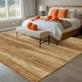 thumbnail image 4 of Retro Brown Wood Grain Washable Area Rug 5 x 7 ft Rustic Board Texture Country Style, Soft Non Slip Rugs Stain Repellent Indoor Felt Carpet for Living Dining Room Bedroom Home Office, 4 of 9