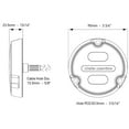 thumbnail image 2 of Hella Marine 16146001 A1 Navigation Light - RGB, Plastic, Black, Charcoal Lens, Single, 2 of 2