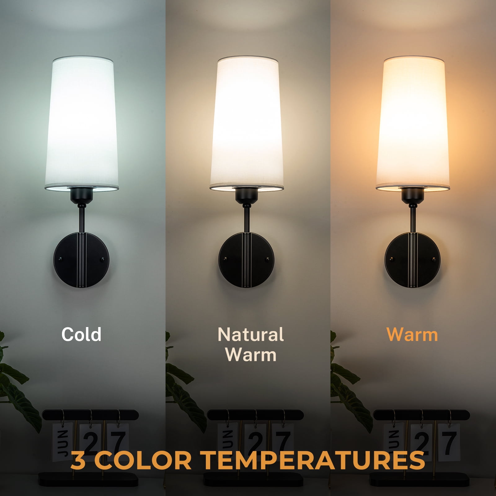 Battery Operated Wall Sconce Set of Two,13000mAh Wall Sconces, Rechargeable Wall Sconce With Remote,Dimmable Wireless Battery Powered Wall Lamp Decor For Bedroom Living Room,Black