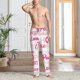 thumbnail image 2 of Fotbe Breast Cancer Pink Ribbons Awareness (2) Pantalones de Pijama para Hombre, Pantalones de Dormir, Pantalones de Casa con Cintura Ajustable y Bolsillos-Small, 2 of 6