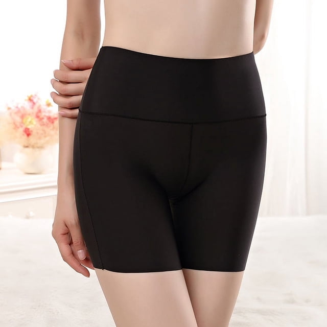 Pantalones de seguridad anti-correr de algodón con entrepierna de tres puntos para mujer de verano, calzoncillos tipo bóxer sin costuras, pantalones cortos, talla grande