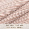 thumbnail image 2 of XWZO 20x20 inch Chenille Pillow Covers 2 Pieces Set, Square Fluffy Boho Striped Decorative Cushion Covers for Couch/Sofa/Bed, Pink-Striped (NO PILLOW INSERT), 2 of 8