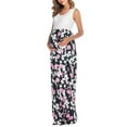 thumbnail image 3 of Robe d'Été gravida Imprimée Florale Robe de Maternité Sans Manches Longue Robe gravida Taille Haute Robe maxi pour Femmes Enceintes, 3 of 10