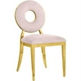 thumbnail image 4 of Meridian Furniture Carousel Pink Velvet Dining Chair (Set of 2), 4 of 9
