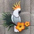 thumbnail image 3 of Metal Parrot Wall Art Decor - Outdoor Bird Fence Decorations for Unique Garden & Patio Accents, 3 of 5