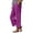z-260529-1-Red, variant on SNKSDGM Women's Plus Linen Pants Women Summer Boho Linen Pants Women Plus Size Petite Women Casual High Waist Pants Drawstring Capri Pants with Pockets Wide Leg Cropped Pants