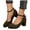 Green, variant on Women's Chunky Heel Closed Round Toe Mary Jane Shoes with Ankle Strap Vintage Suede Lightweight Dress Pumps Green Size 6.5
