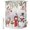 Red, variant on Shower Curtains for Bathroom, Christmas Waterproof Fabric Shower Curtain, Snowman Elk Snowflake Xmas Botanical Decorative Bathroom Curtain for Bathtub, 72"x84", No Hooks Included