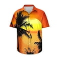 thumbnail image 4 of Midsumdr Hawaiian Shirt for Men 2025 Summer Fashion Floral Printed Turndown Collar Short Sleeve Shirts Lightweight Cool Loose Plus Size Hawaiian Shirt, 4 of 5