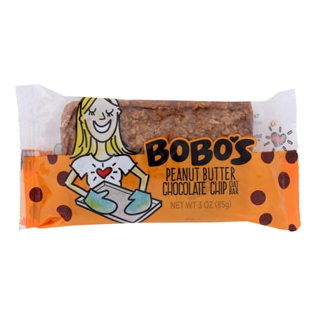 Bobo s Protein & Energy Bars GMO Free Chocolate Chip Peanut Butter 12 Ct 3 Oz